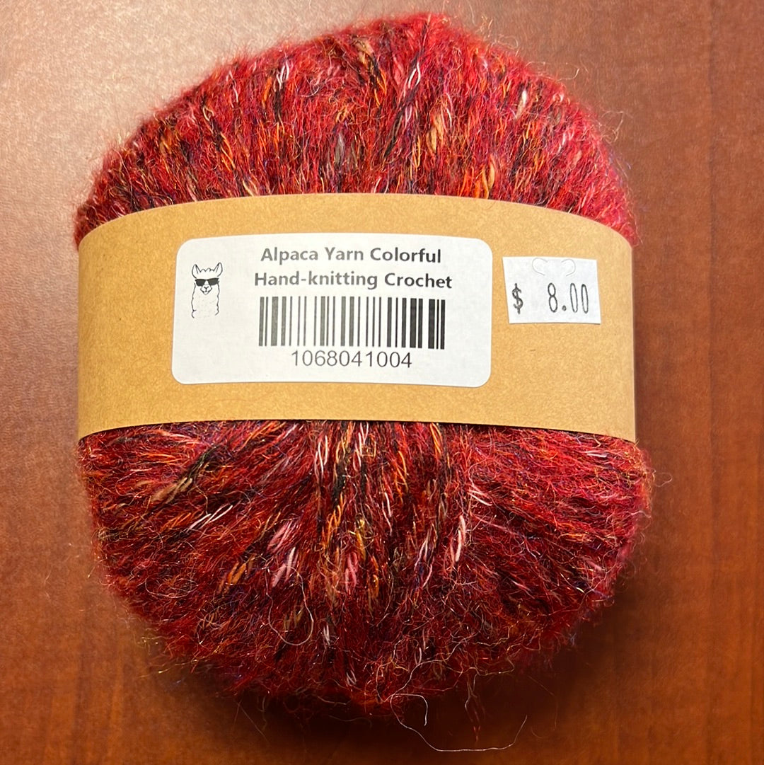 Alpaca Yarn Colorful Hand-knitting Crochet